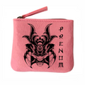Porte monnaie personnalisé samourai et casque en feutrine en feutrine