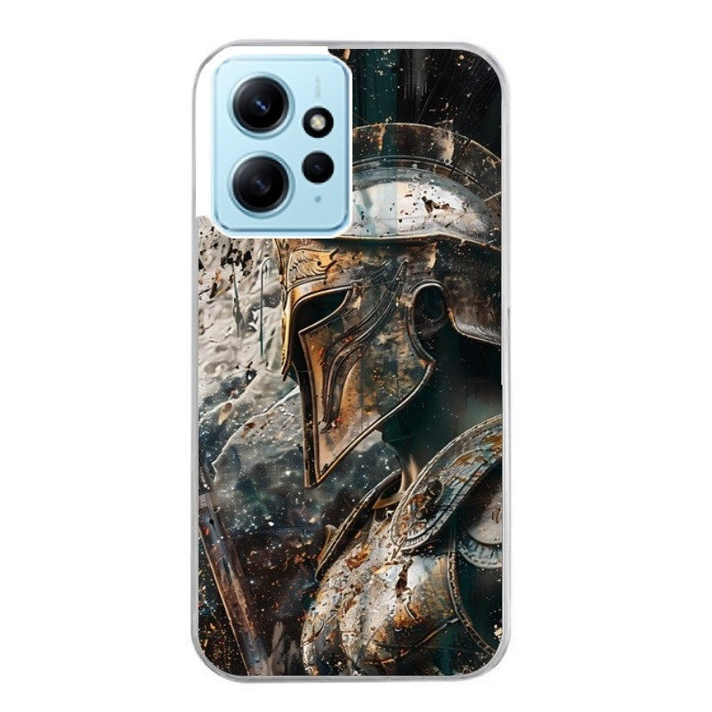 Coque taperso pour Redmi Note 12 4G 5G PRO 4G avec motif spartan guerrier protection antichoc personnalisée