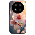 Coque noire taperso pour Magic 7 LITE et PRO avec motif fleur de cerisier protection antichoc personnalisée