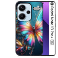 Coque noire taperso pour Redmi Note 13 PRO PLUS 5G avec motif papillon arc protection antichoc personnalisée