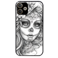 Coque noire taperso pour OPPO A5 PRO 4G et 5G avec motif mort calavera tatoo protection antichoc personnalisée