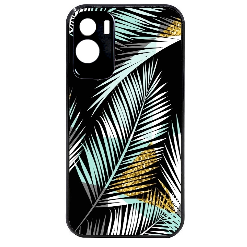 Coque noire taperso pour Honor 70 LITE 90 et LITE avec motif palmier noir protection antichoc personnalisée