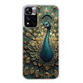 Coque taperso pour Redmi Note 11 4G PRO 5G 11S avec motif paon bijoux protection antichoc personnalisée