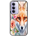 Coque noire taperso pour Redmi 15 4G et 5G avec motif renard fox et fleurs protection antichoc personnalisée