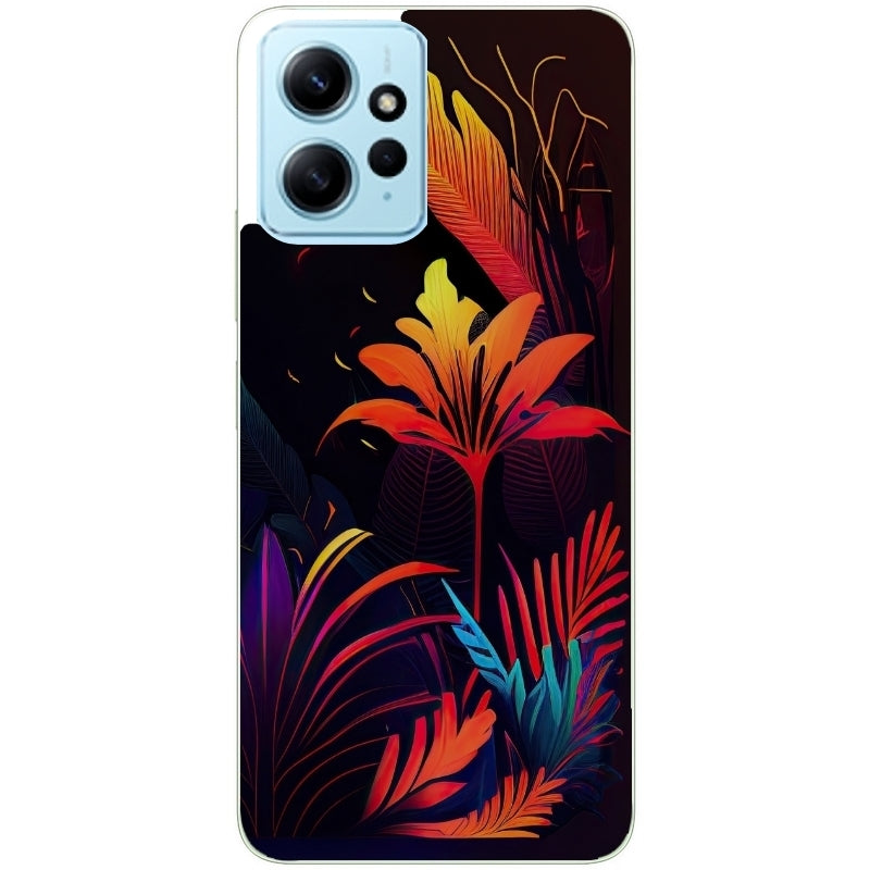 Coque taperso pour POCO X5 5G avec motif tropical jaune protection antichoc personnalisée