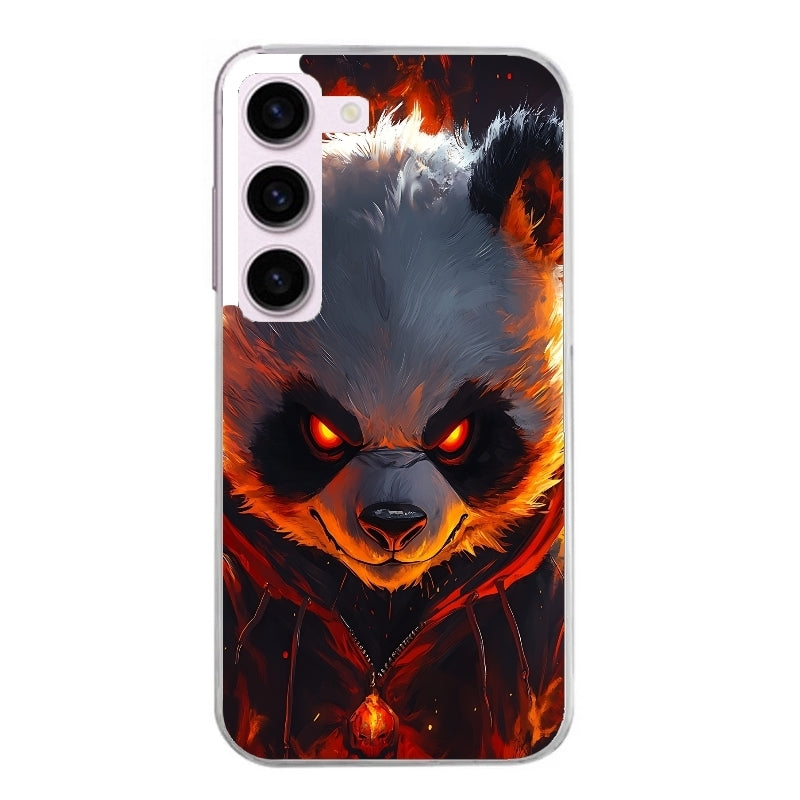 Coque taperso pour Galaxy A13 4G et 5G A23 A53 avec motif panda very angry protection antichoc personnalisée