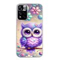 Coque taperso pour Redmi Note 11 4G PRO 5G 11S avec motif chouette violette protection antichoc personnalisée