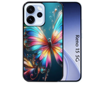 Coque noire taperso pour OPPO Reno 15 et F FS 5G avec motif papillon arc protection antichoc personnalisée