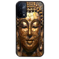 Coque noire taperso pour OPPO A54 et A74 5G avec motif bouddha et mosaique protection antichoc personnalisée