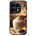 Coque noire taperso pour OnePlus 11 et 12 avec motif cafe love morning personnalise protection antichoc personnalisée