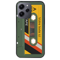 Coque noire taperso pour Redmi 12 4G et 5G personnalisable avec motif cassette kaki protection antichoc personnalisée