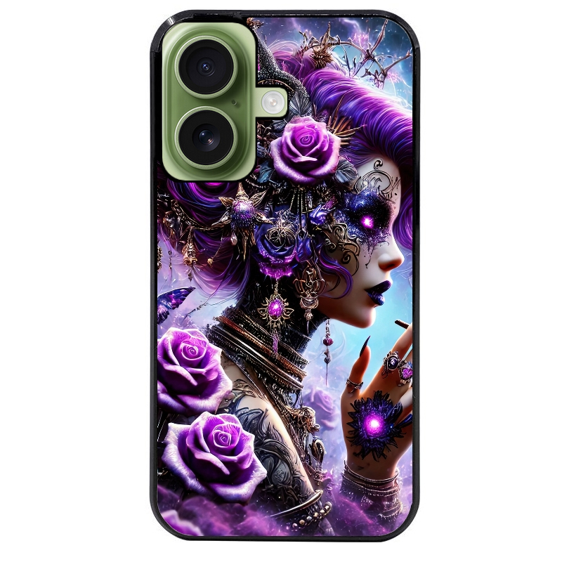 Coque noire taperso pour Iphone 17 17E AIR MAX PRO avec motif fee style steampunk protection antichoc personnalisée