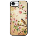 Coque noire taperso pour Iphone 17 17E AIR MAX PRO avec motif fleur et colibri protection antichoc personnalisée
