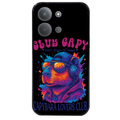Coque noire taperso pour POCO C85 avec motif capybara club protection antichoc personnalisée