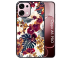 Coque noire taperso pour OPPO A6 PRO 4G et 5G avec motif jungle couleurs d'automne protection antichoc personnalisée