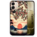 Coque noire taperso pour OPPO A6 A6X 4G et 5G avec motif japan cerisier protection antichoc personnalisée