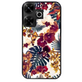 Coque noire taperso pour Redmi 13 4G avec motif jungle couleurs d'automne protection antichoc personnalisée