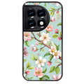 Coque noire taperso pour OnePlus 11 et 12 avec motif fleur de printemps protection antichoc personnalisée