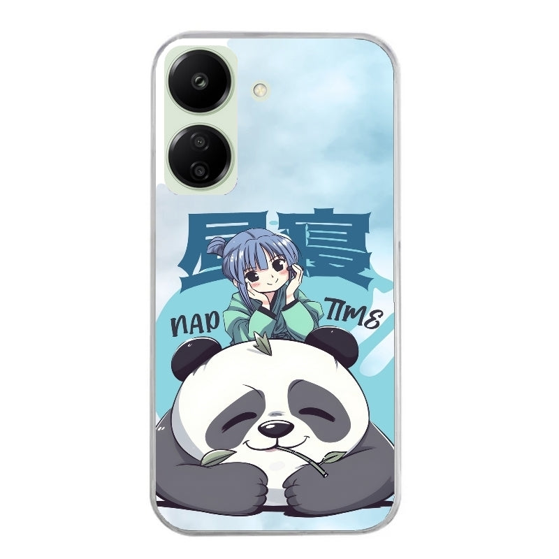 Coque taperso pour POCO C65 4G avec motif panda anime protection antichoc personnalisée