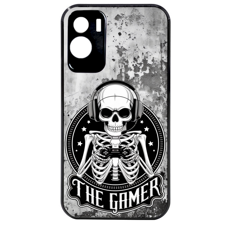 Coque noire taperso pour Honor 70 LITE 90 et LITE avec motif tete de mort gamer beton protection antichoc personnalisée