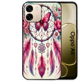 Coque noire taperso pour OPPO A6 A6X 4G et 5G avec motif dreamcatcher et papillon protection antichoc personnalisée