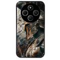 Coque noire taperso pour POCO C75 avec motif spartan guerrier protection antichoc personnalisée