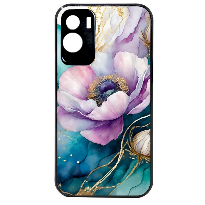 Coque noire taperso pour Honor 70 LITE 90 et LITE avec motif marbre fleur protection antichoc personnalisée