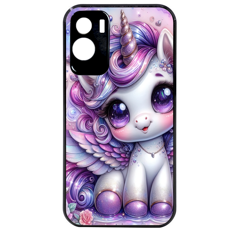 Coque noire taperso pour Honor 70 LITE 90 et LITE avec motif licorne violette protection antichoc personnalisée