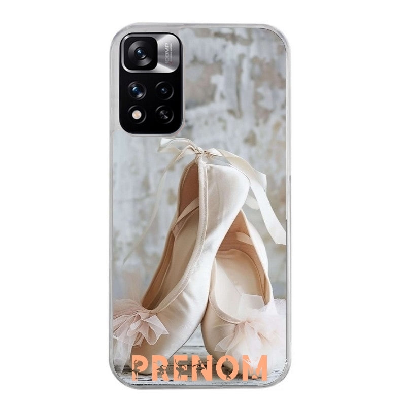 Coque taperso pour Redmi Note 12 4G 5G PRO 4G avec motif ballerine danse personnalisee protection antichoc personnalisée