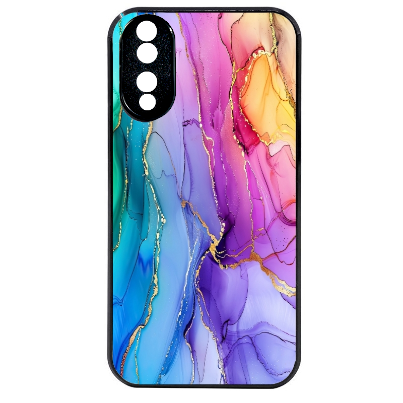 Coque noire taperso pour Honor 70 LITE 90 et LITE avec motif marbre tie dye protection antichoc personnalisée