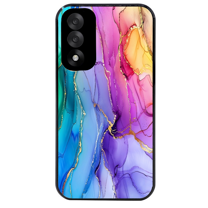 Coque noire taperso pour OnePlus Nord 5 avec motif marbre tie dye protection antichoc personnalisée