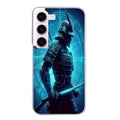Coque taperso pour galaxy A04S A14 A34 A54 avec motif samourai bleu protection antichoc personnalisée