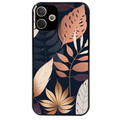 Coque noire taperso pour OPPO A5 PRO 4G et 5G avec motif jungle et feuilles protection antichoc personnalisée