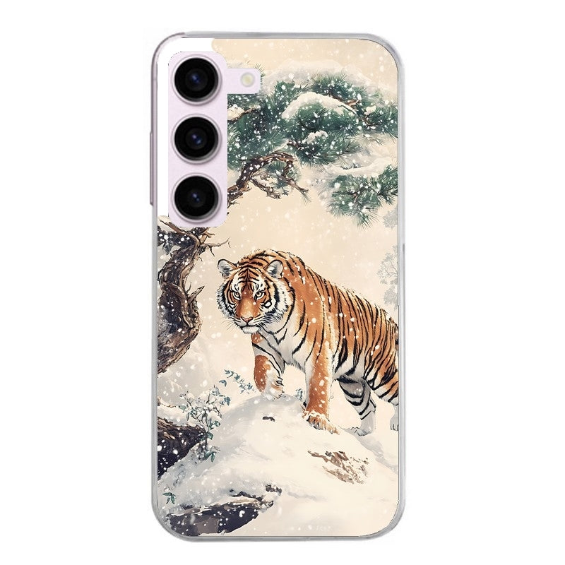 Coque taperso pour Galaxy A13 4G et 5G A23 A53 avec motif tigre bonzai protection antichoc personnalisée