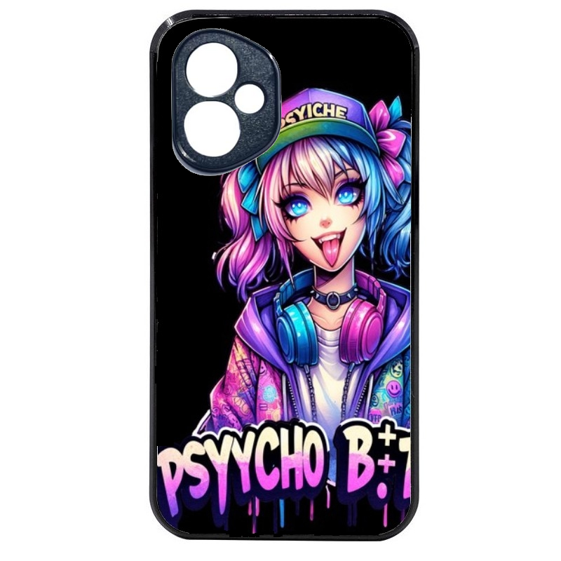 Coque noire taperso pour Honor 400 et Lite Pro Smart avec motif anime manga et psycho protection antichoc personnalisée