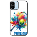 Coque noire taperso pour Redmi A1 et A2 avec motif tennis raquette personnalisee protection antichoc personnalisée