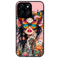 Coque noire taperso pour Honor 70 LITE 90 et LITE avec motif femme papillon protection antichoc personnalisée