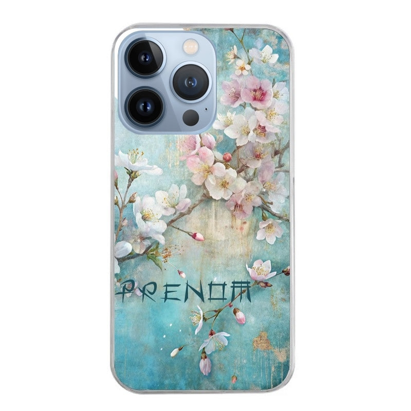 Coque taperso pour Iphone 11 et PRO PRO MAX avec motif fleur sakura personnalisee protection antichoc personnalisée