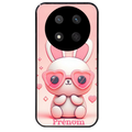 Coque noire taperso pour Magic 7 LITE et PRO avec motif lapin lunettes personnalisee protection antichoc personnalisée