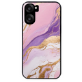 Coque noire taperso pour OnePlus Nord CE5 avec motif marbre violet protection antichoc personnalisée