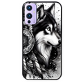 Coque noire taperso pour OnePlus 9 et 9 PRO avec motif loup dreamcatcher protection antichoc personnalisée
