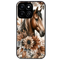 Coque noire taperso pour Honor 70 LITE 90 et LITE avec motif cheval automne protection antichoc personnalisée