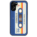 Coque noire taperso pour OnePlus Nord CE5 personnalisable avec motif cassette bleu protection antichoc personnalisée