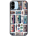 Coque noire taperso pour Redmi A1 et A2 avec motif cassette multi protection antichoc personnalisée