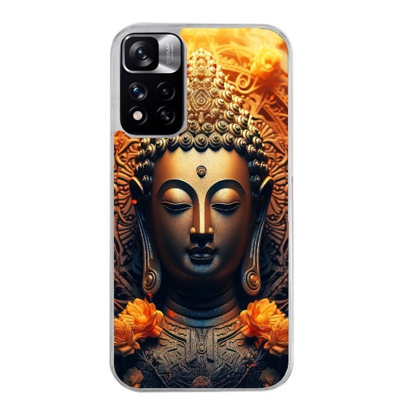 Coque taperso pour Redmi Note 12 4G 5G PRO 4G avec motif bouddha et fleur protection antichoc personnalisée