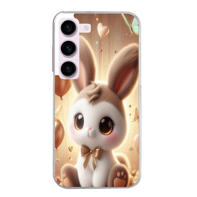 Coque taperso pour Galaxy A13 4G et 5G A23 A53 avec motif lapin ballon protection antichoc personnalisée