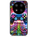 Coque noire taperso pour Magic 7 LITE et PRO avec motif gamer electro personnalisee protection antichoc personnalisée