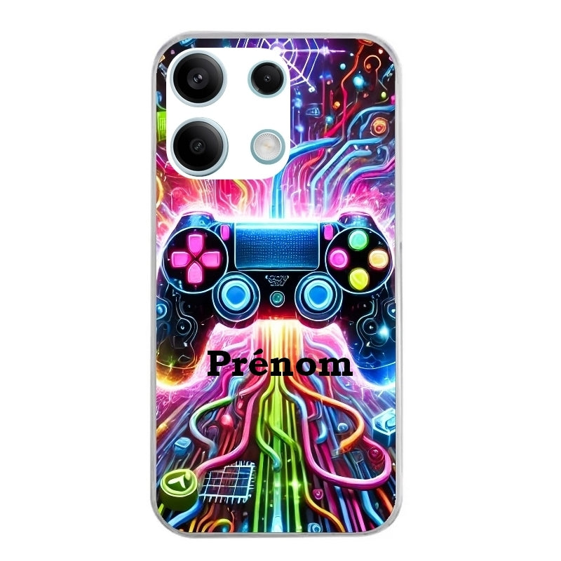 Coque taperso pour POCO M6 PRO 4G avec motif gamer electro personnalisee protection antichoc personnalisée