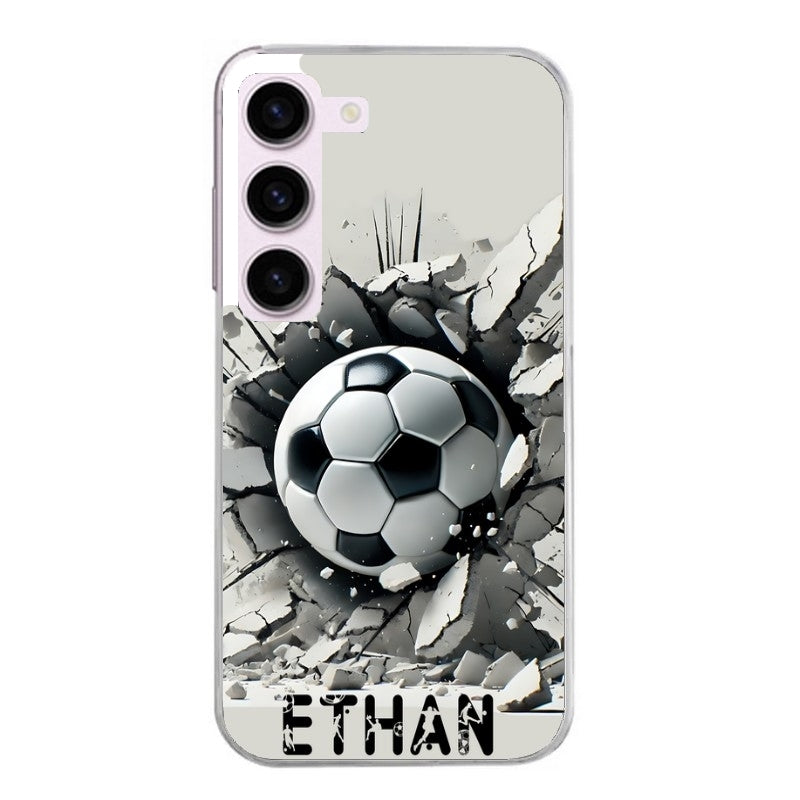Coque taperso pour Galaxy A13 4G et 5G A23 A53 avec motif foot beton personnalisee protection antichoc personnalisée