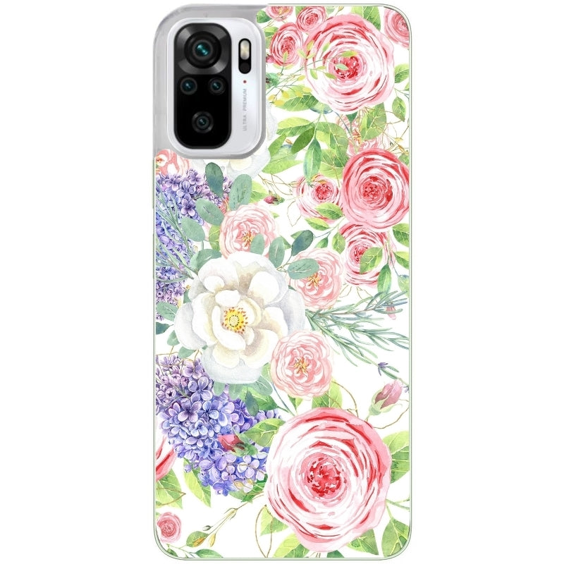 Coque taperso pour Redmi Note 10 4G 5G PRO 10S avec motif fleur couleur pastel protection antichoc personnalisée